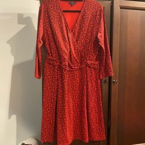 Lands End Red Dress